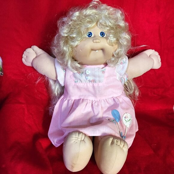 Cabbage Patch Doll Cornsilk Blonde Hair Blue Eye One Tooth Vintage 1978 … - Picture 1 of 14